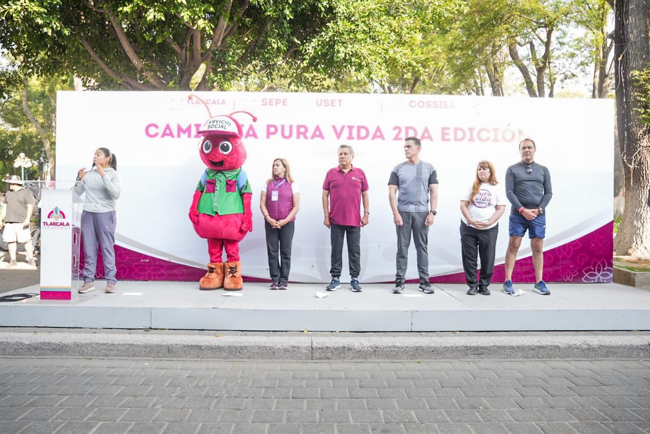 ¡TLAXCALA SE ACTIVA! CAMINATA “PURA VIDA” REÚNE A JÓVENES Y PROMUEVE EL BIENESTAR