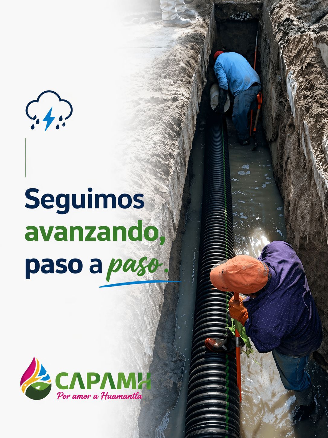 CAPAMH MANTIENE LABORES PERMANENTES PARA MEJORAR EL SERVICIO EN HUAMANTLA