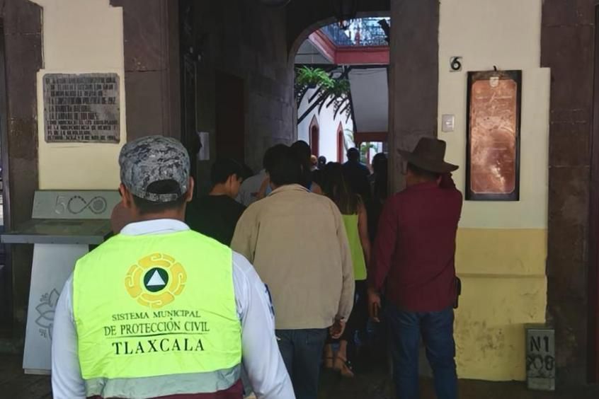 AYUNTAMIENTO DE TLAXCALA ACTIVA PROTOCOLOS TRAS SISMO PERCIBIDO EN LA CAPITAL