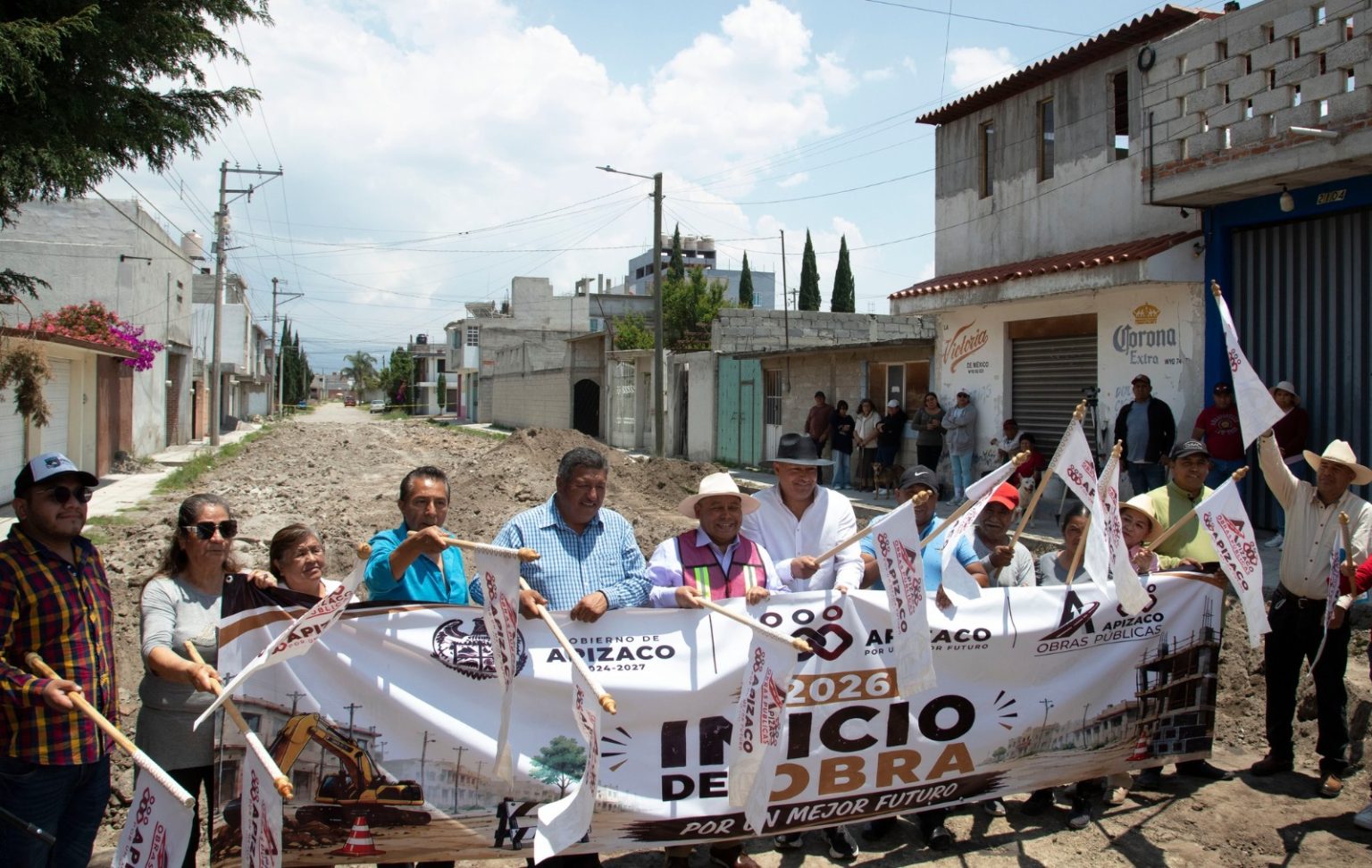 APIZACO ARRANCA OBRAS MILLONARIAS PARA TRANSFORMAR COLONIAS Y COMUNIDADES; MÁS DE 3 MIL PERSONAS SERÁN BENEFICIADAS