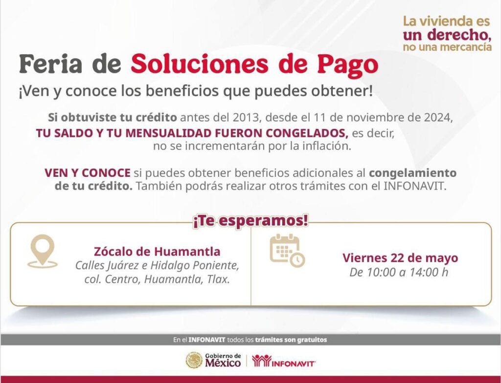 EN HUAMANTLA INFONAVIT ACERCA SOLUCIONES DE VIVIENDA A FAMILIAS DE LA REGIÓN ORIENTE DEL ESTADO