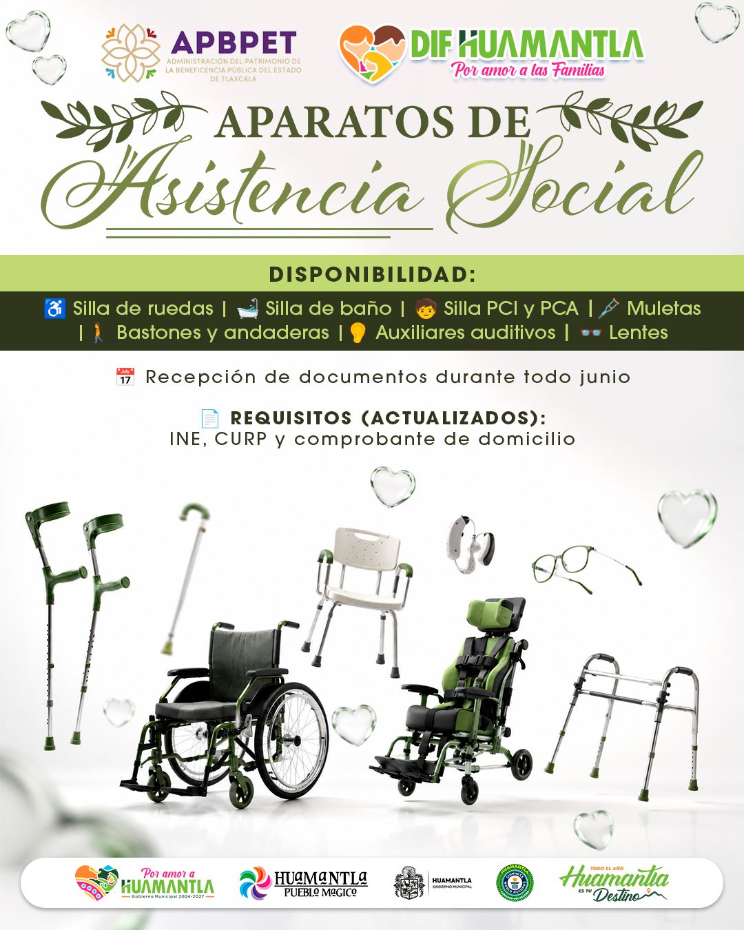 SMDIF HUAMANTLA MANTIENE RECEPCIÓN DE SOLICITUDES PARA APARATOS FUNCIONALES DURANTE JUNIO