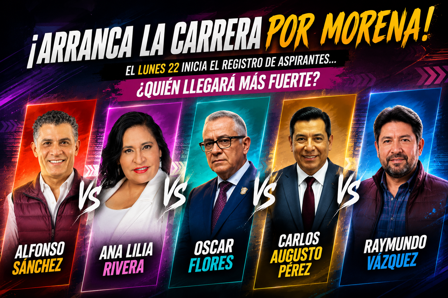 ¡ARRANCA LA CARRERA POR EL 2027! MORENA ABRE ESTE LUNES EL REGISTRO DE ASPIRANTES A LA GUBERNATURA
