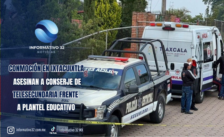CONMOCIÓN EN IXTACUIXTLA: ASESINAN A CONSERJE DE TELESECUNDARIA FRENTE A PLANTEL EDUCATIVO