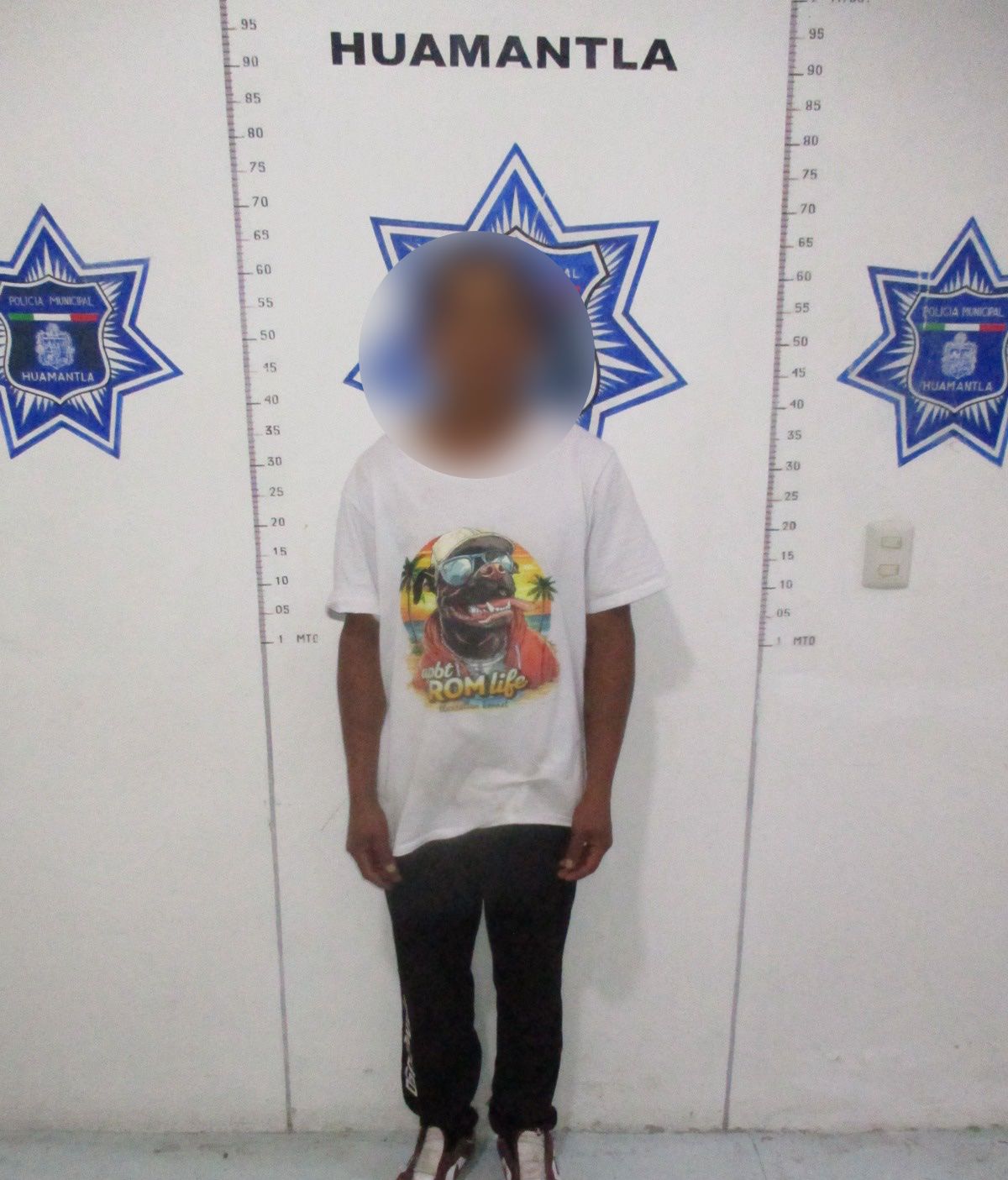ASEGURA SEGURIDAD PÚBLICA DE HUAMANTLA A DOS PERSONAS POR PRESUNTA POSESIÓN DE SUSTANCIAS ILÍCITAS