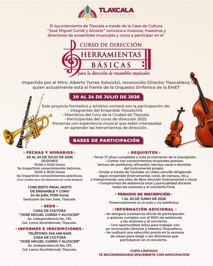 ACERCA GOBIERNO DE ALFONSO SÁNCHEZ GARCÍA ESPACIOS DE FORMACIÓN MUSICAL A LA CIUDADANÍA