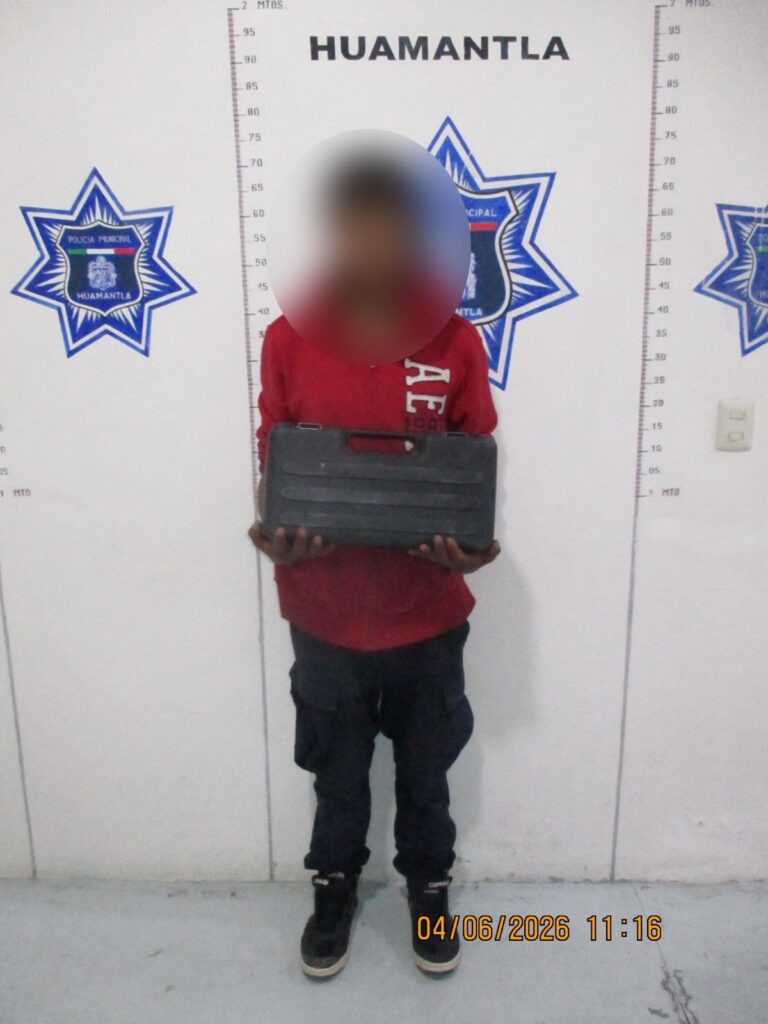 Dirección de Seguridad Pública de Huamantla logra la detención de dos presuntos responsables de robo a casa habitación