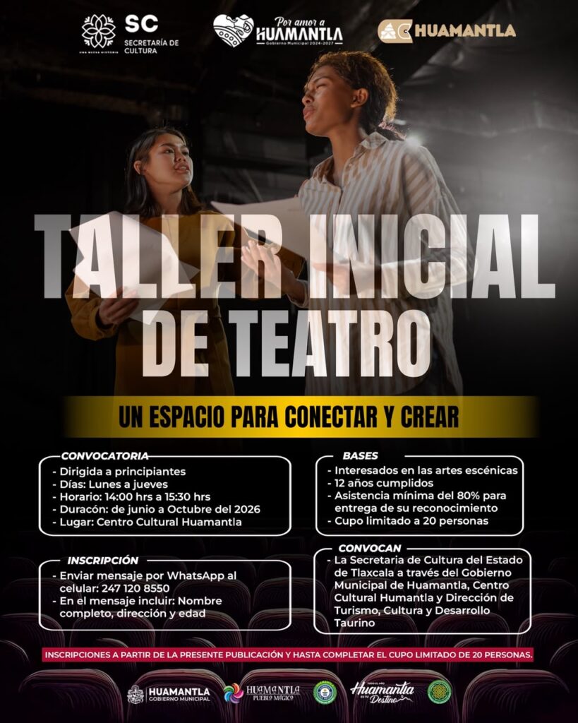 GOBIERNO MUNICIPAL DE HUAMANTLA ABRE ESPACIO PARA DESCUBRIR EL TALENTO ESCÉNICO DE NUEVAS GENERACIONES