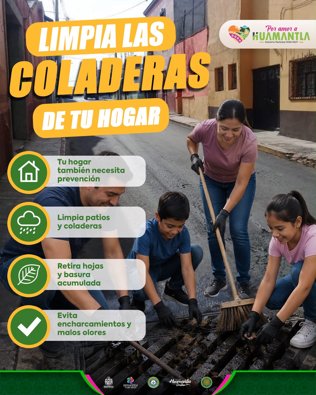Pequeñas acciones, grandes resultados: Huamantla impulsa medidas para prevenir inundaciones