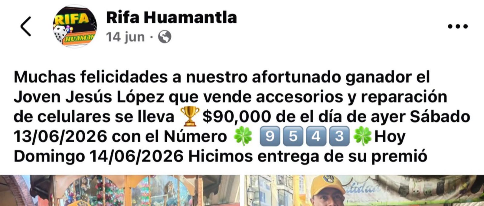 SALVADOR SANTOS CEDILLO LLAMA A LA CIUDADANÍA DE HUAMANTLA A EXTREMAR PRECAUCIONES ANTE RIFAS Y SORTEOS