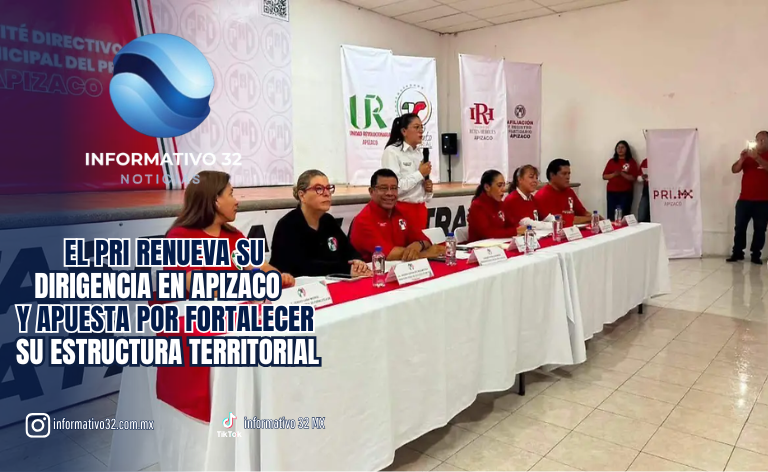 EL PRI RENUEVA SU DIRIGENCIA EN APIZACO Y APUESTA POR FORTALECER SU ESTRUCTURA TERRITORIAL