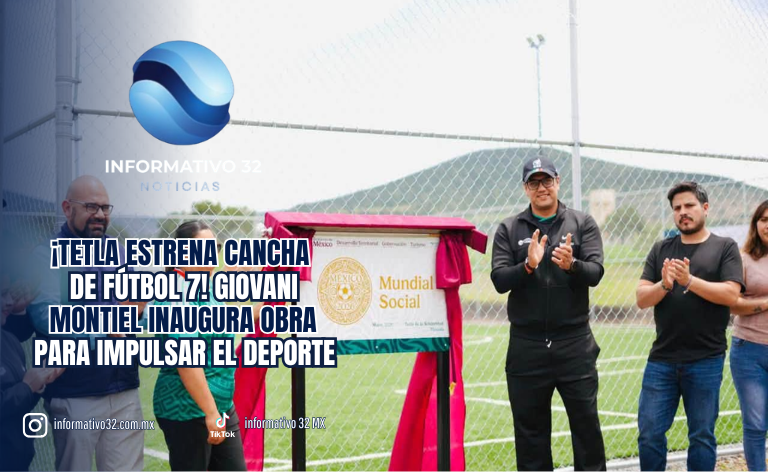 ¡TETLA ESTRENA CANCHA DE FÚTBOL 7! GIOVANI MONTIEL INAUGURA OBRA DE 1.7 MILLONES PARA IMPULSAR EL DEPORTE Y ALEJAR A LOS JÓVENES DE LAS ADICCIONES