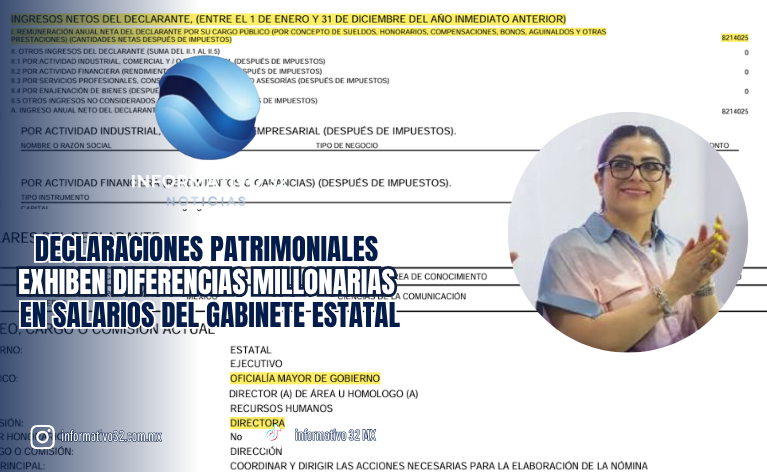 UNA FUNCIONARIA REPORTÓ INGRESOS SUPERIORES A OCHO MILLONES DE PESOS; SALUD TAMBIÉN FIGURA ENTRE LOS MEJOR REMUNERADOS.