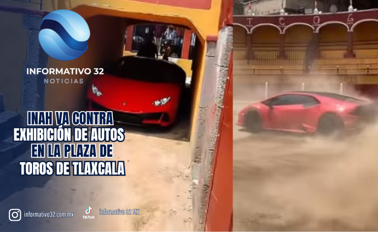 INAH VA CONTRA EXHIBICIÓN DE AUTOS EN LA PLAZA DE TOROS DE TLAXCALA; INVESTIGARÁ POSIBLES DAÑOS AL PATRIMONIO HISTÓRICO