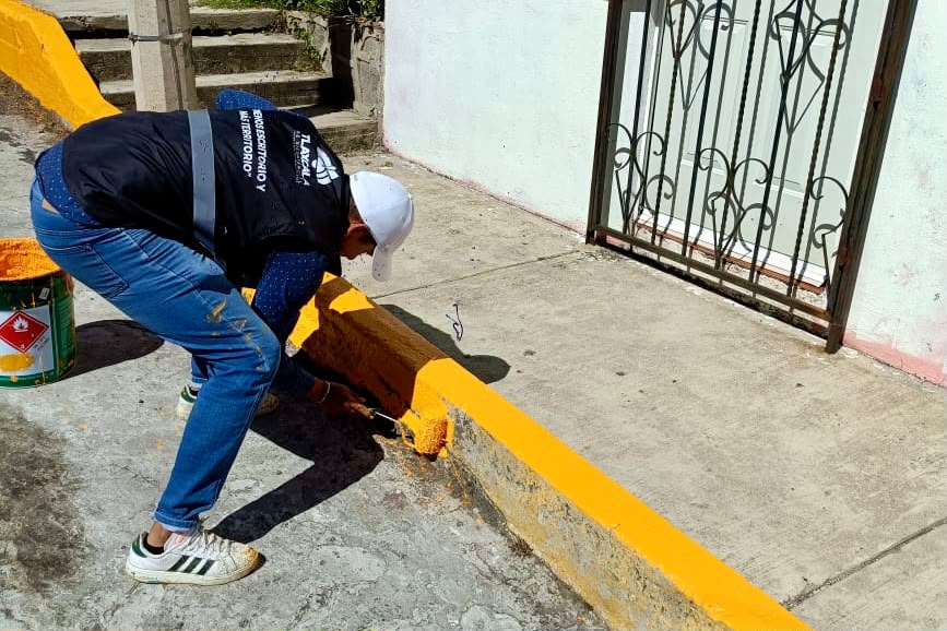 MÁS TERRITORIO LLEGA A EL SABINAL: REALIZAN BALIZADO PARA REFORZAR LA SEGURIDAD VIAL