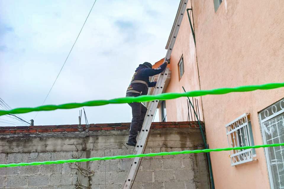 POLICÍA MUNICIPAL Y PROTECCIÓN CIVIL DE TLAXCALA ATENDIERON REPORTE DURANTE TORMENTA CON SALDO BLANCO