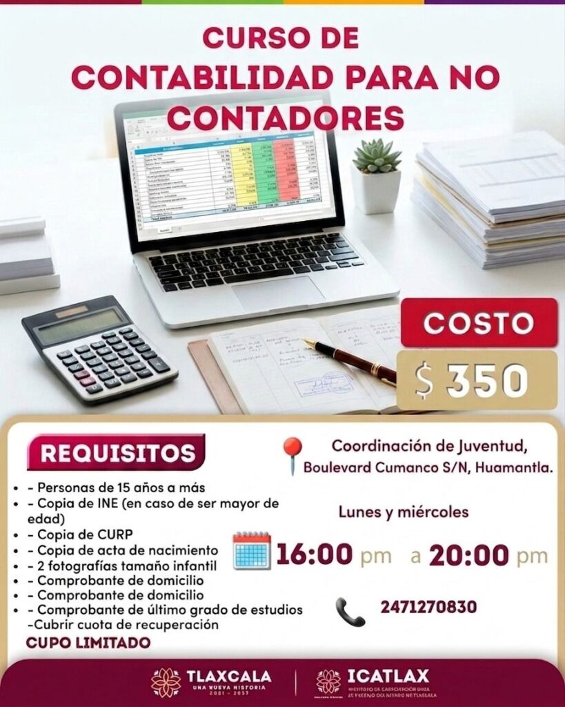Huamantla impulsa la capacitación con el curso “Contabilidad para no Contadores”