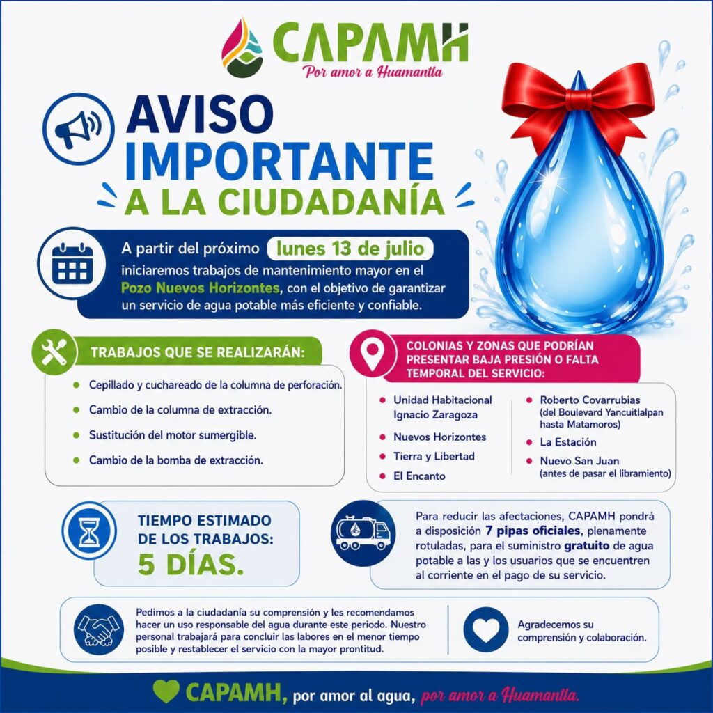 AVISO IMPORTANTE A LA CIUDADANÍA