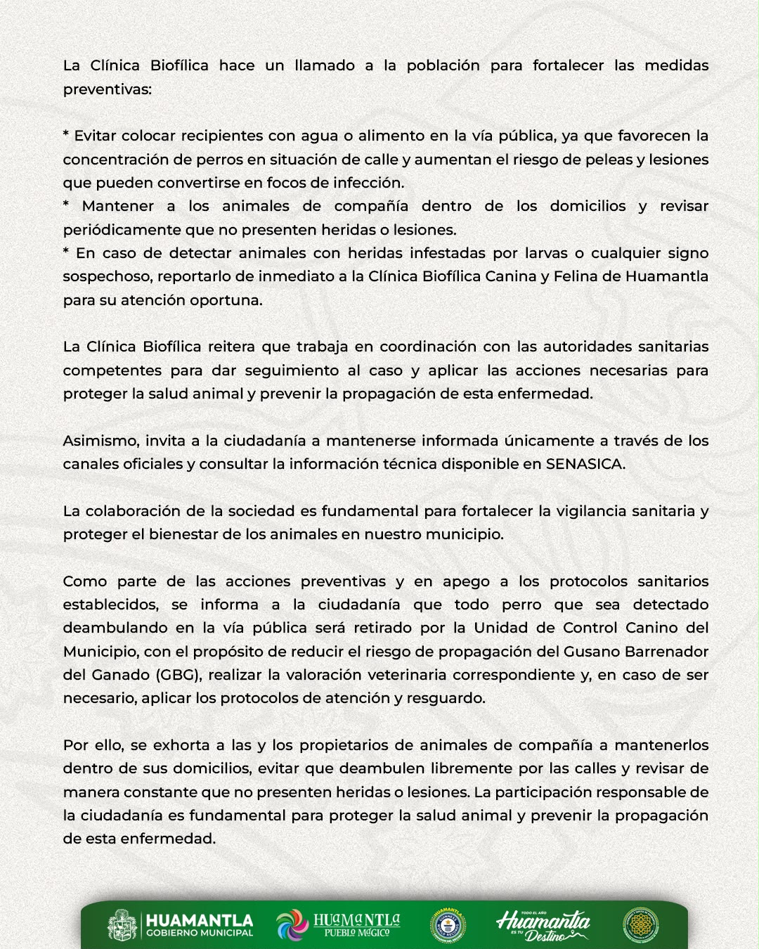 COMUNICADO OFICIAL
