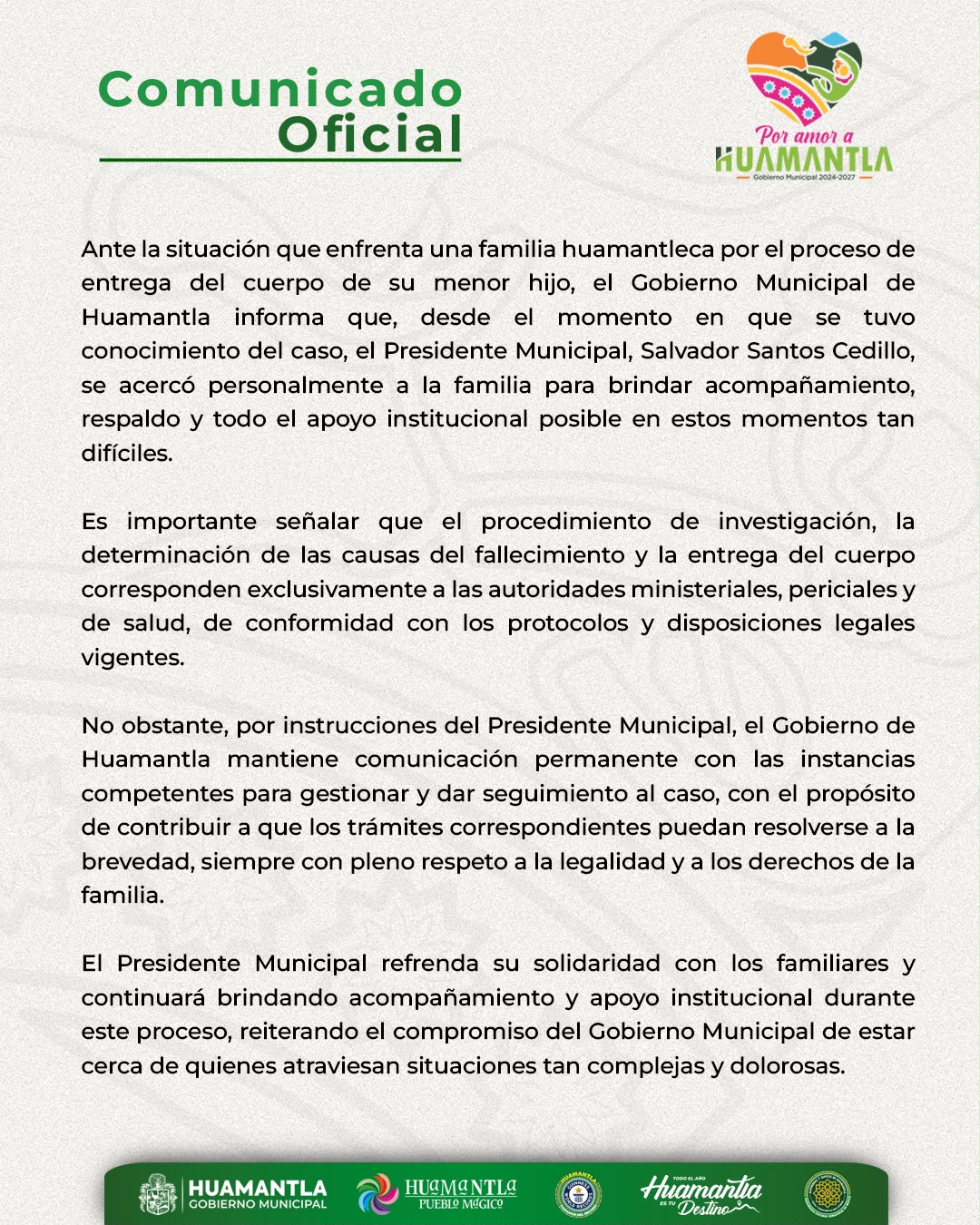 COMUNICADO OFICIAL