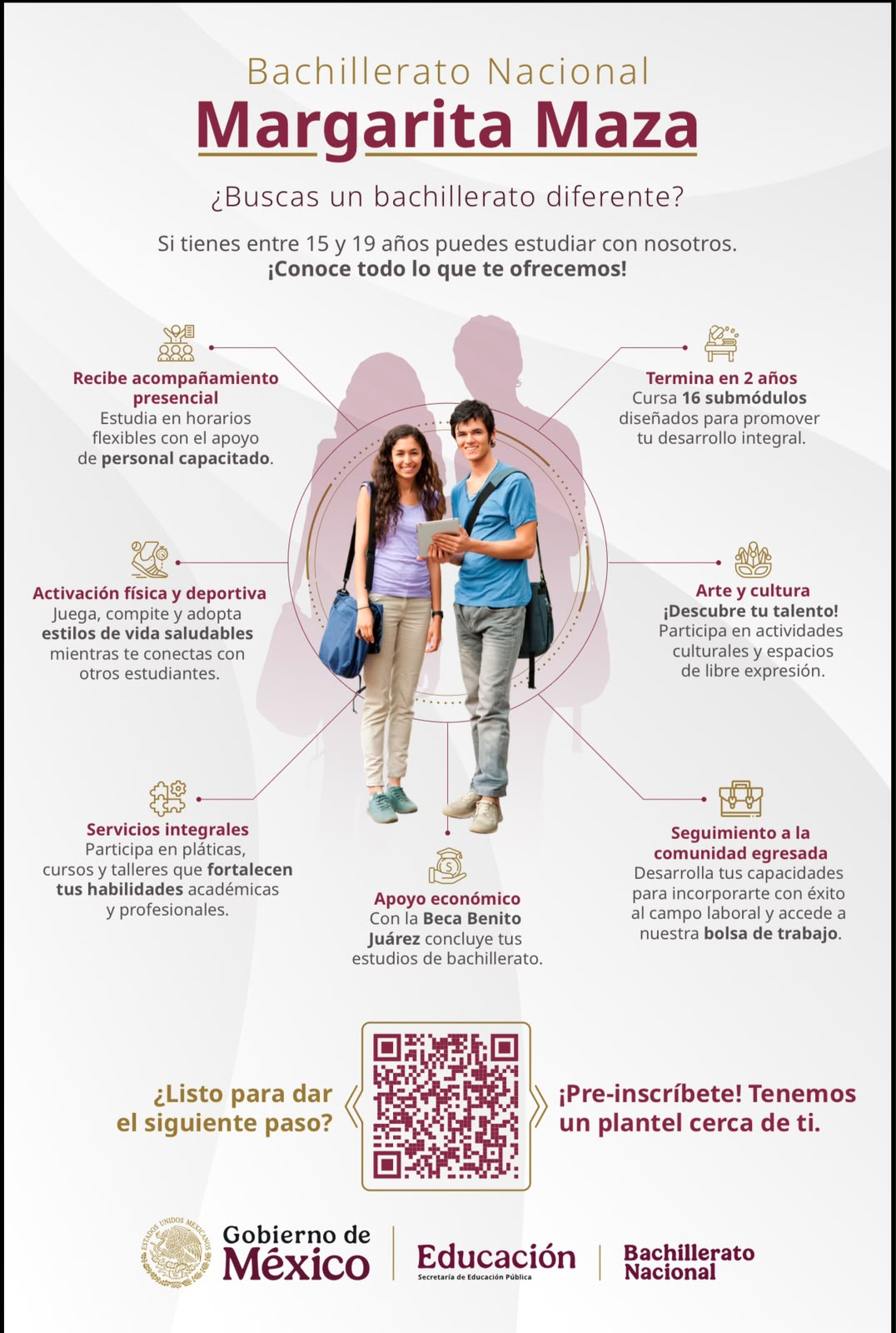 GOBIERNO DE HUAMANTLA INVITA A INSCRIBIRSE AL BACHILLERATO NACIONAL “MARGARITA MAZA”