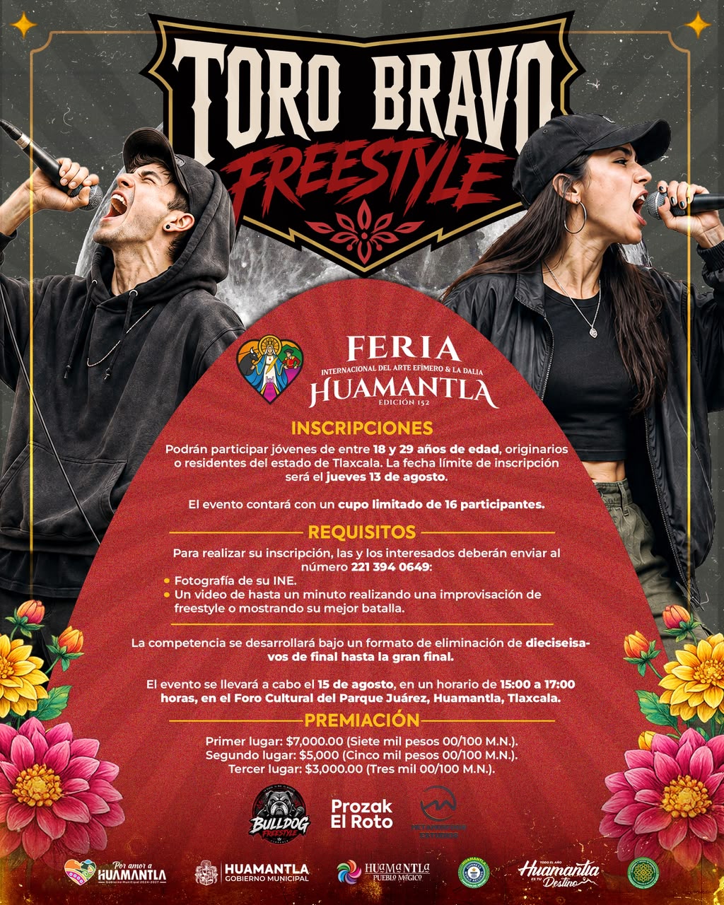 CHAVA SANTOS ABRE EL MICRÓFONO A LA JUVENTUD CON EL TORO BRAVO FREESTYLE