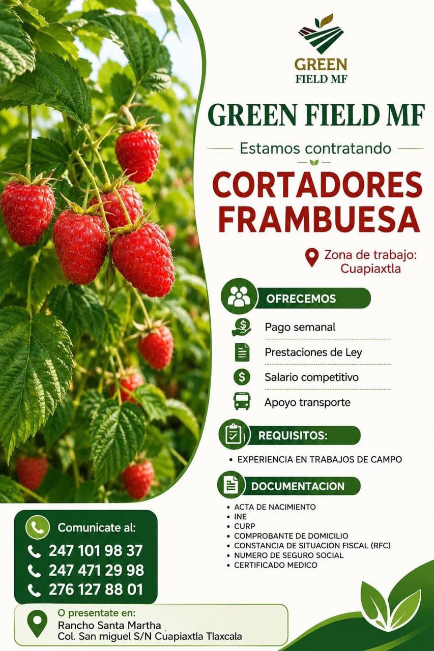 ¡Nueva oportunidad de empleo!