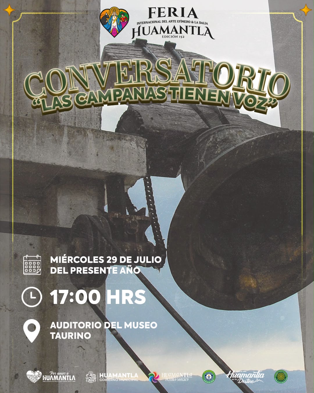 HUAMANTLA FORTALECE SU IDENTIDAD CULTURAL CON EL CONVERSATORIO “LAS CAMPANAS TIENEN VOZ”