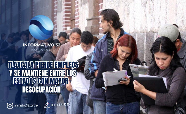 TLAXCALA PIERDE EMPLEOS Y SE MANTIENE ENTRE LOS ESTADOS CON MAYOR DESOCUPACIÓN
