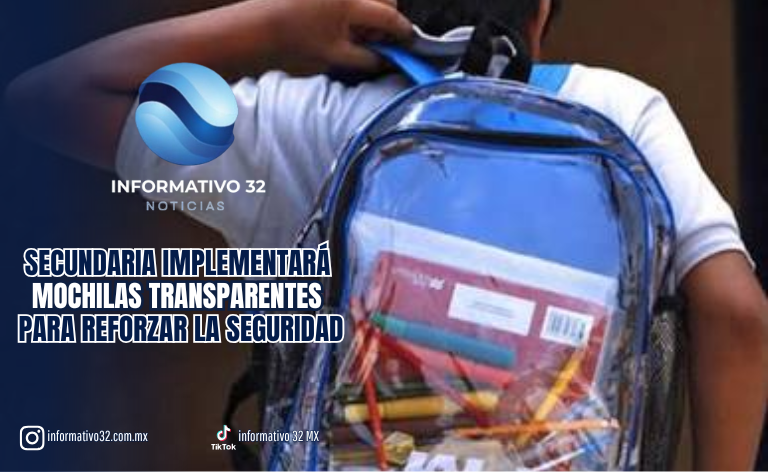 ¡ADIÓS A LAS MOCHILAS TRADICIONALES! SECUNDARIA DE TLAXCALA IMPLEMENTARÁ MOCHILAS TRANSPARENTES PARA REFORZAR LA SEGURIDAD