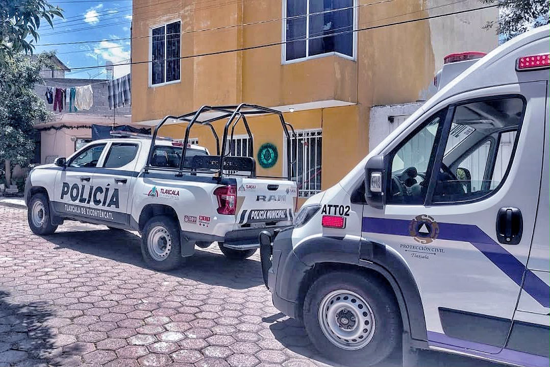 ELEMENTOS DE LA POLICÍA MUNICIPAL DE TLAXCALA Y DE PROTECCIÓN CIVIL ATIENDEN EMERGENCIA DE ADOLESCENTE LESIONADO