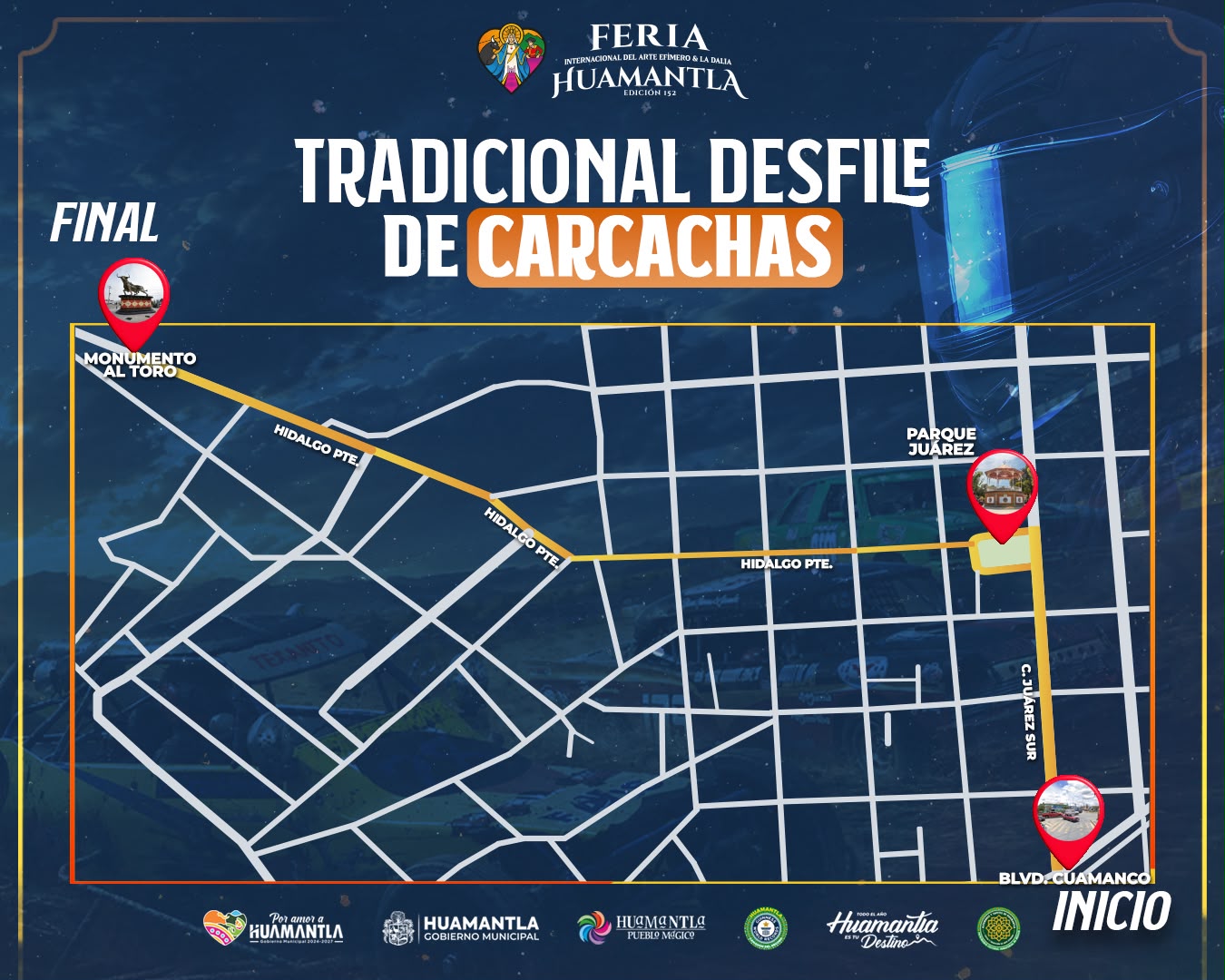 DESFILE DE CARCACHAS RECORRERÁ LAS CALLES DE HUAMANTLA ESTE JUEVES