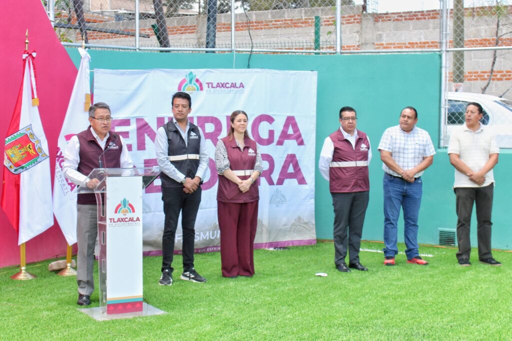 INAUGURA ALCALDE DE TLAXCALA REHABILITACIÓN DE LA CANCHA BLAS “CHARRO” CARVAJAL, OBRA IMPULSADA POR ALFONSO SÁNCHEZ GARCÍA