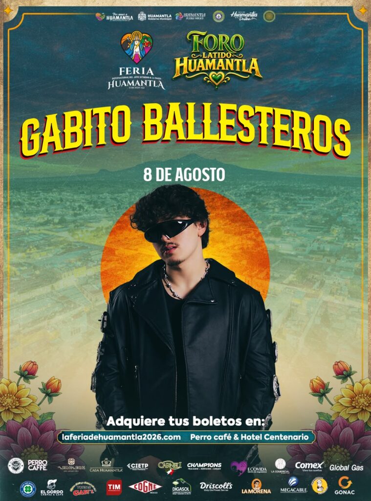 HOY: GABITO BALLESTEROS LLEGA AL FORO LATIDO HUAMANTLA