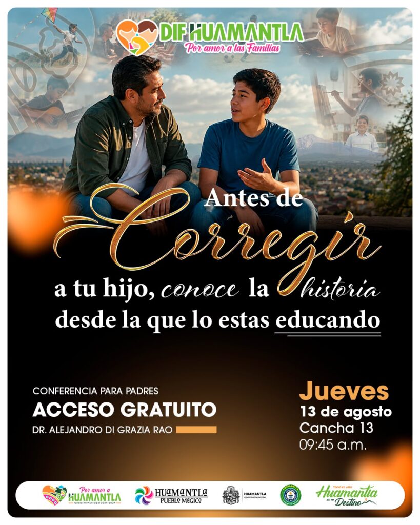 SMDIF HUAMANTLA FORTALECE ESPACIOS PARA LAS FAMILIAS CON CONFERENCIA SOBRE CRIANZA