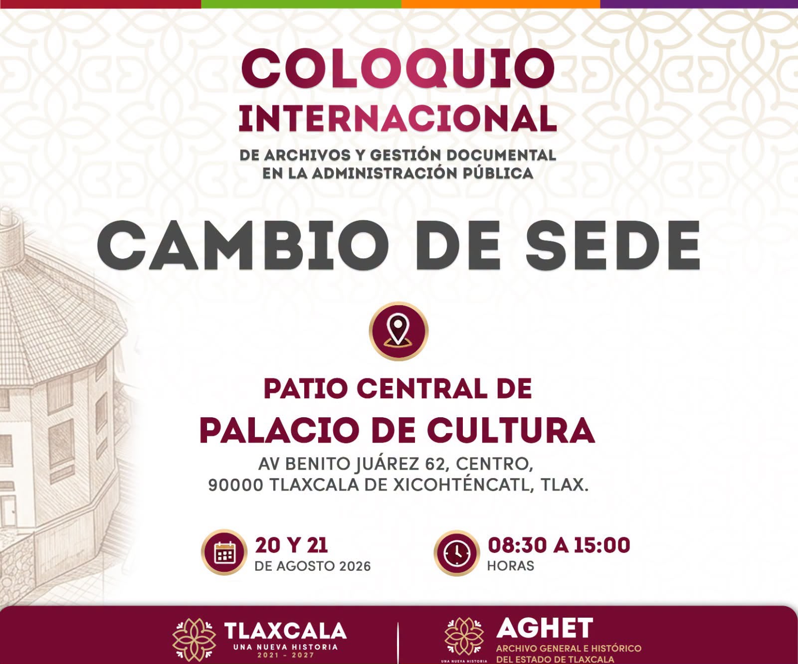 TLAXCALA REUNIRÁ A ESPECIALISTAS DE CUATRO PAÍSES EN COLOQUIO INTERNACIONAL DE ARCHIVOS Y GESTIÓN DOCUMENTAL