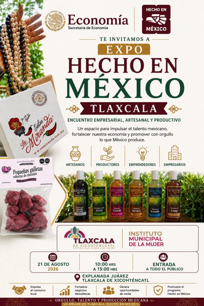 AYUNTAMIENTO DE TLAXCALA IMPULSA EL TALENTO LOCAL CON LA EXPO HECHO EN MÉXICO