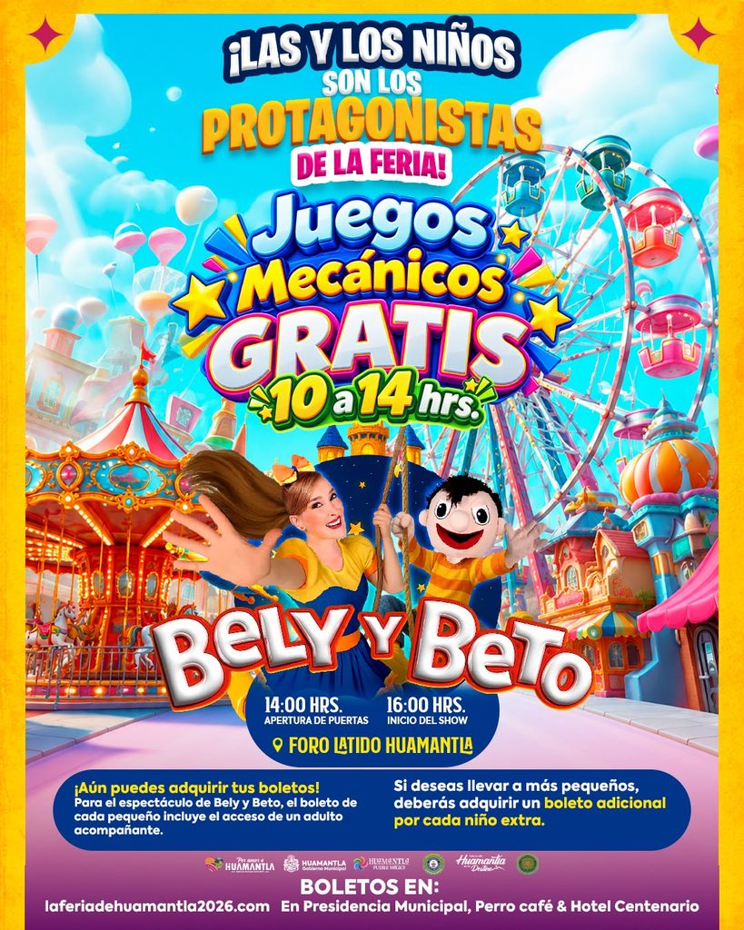 HUAMANTLA PREPARA UN DÍA ESPECIAL PARA LA NIÑEZ DURANTE LA FERIA INTERNACIONAL DEL ARTE EFÍMERO Y LA DALIA 2026