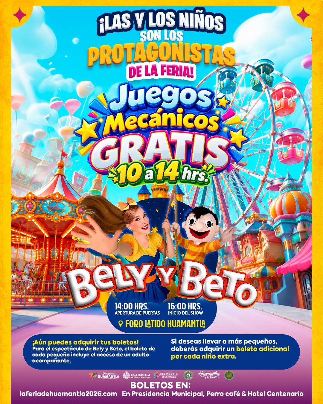 HUAMANTLA PREPARA UN DÍA ESPECIAL PARA LA NIÑEZ DURANTE LA FERIA INTERNACIONAL DEL ARTE EFÍMERO Y LA DALIA 2026