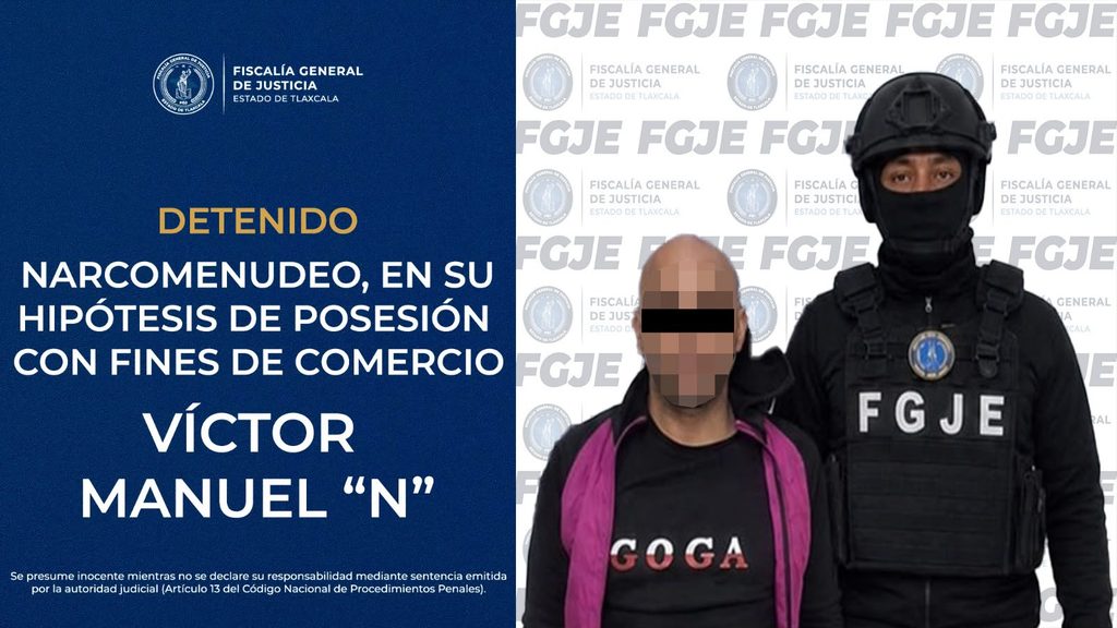 DETIENE FGJE A HOMBRE POR DELITOS CONTRA LA SALUD, EN SU MODALIDAD DE NARCOMENUDEO.