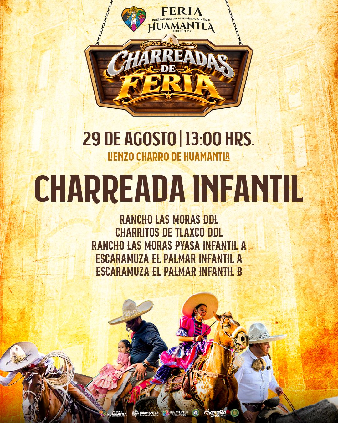 CHARREADA INFANTIL LLEVARÁ TRADICIÓN Y DESTREZA AL LIENZO CHARRO DE HUAMANTLA