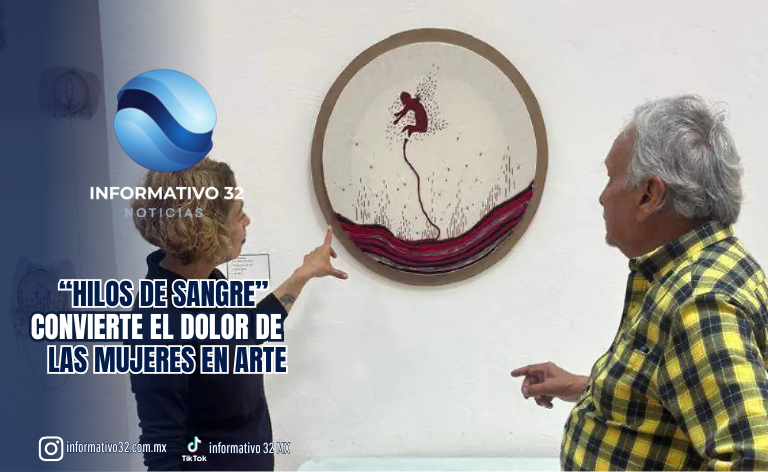 HILOS, ALFILERES Y ROJO: “HILOS DE SANGRE” CONVIERTE EL DOLOR DE LAS MUJERES EN ARTE