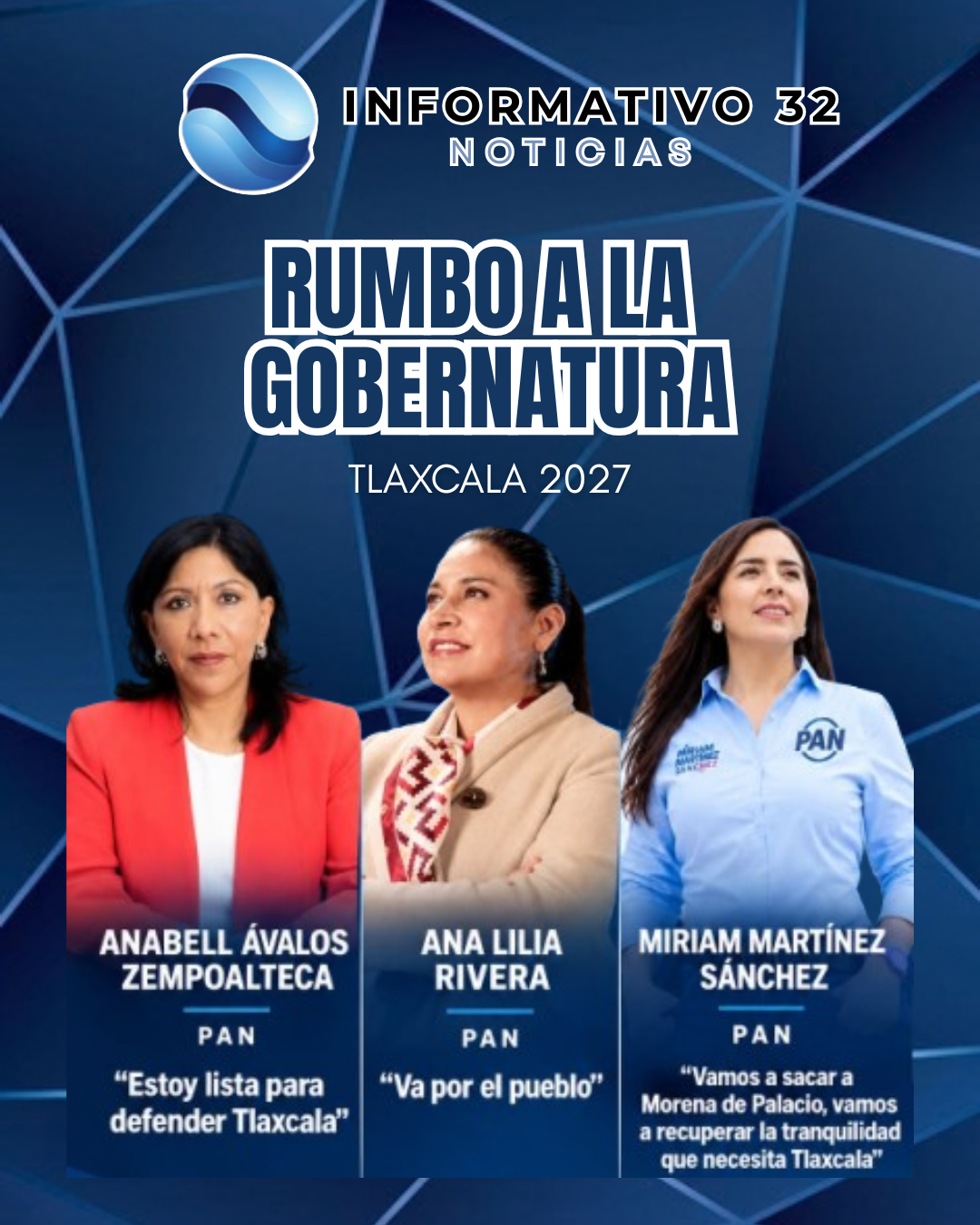 MORENA, PAN Y PRI MUEVEN SUS PIEZAS: TRES MUJERES YA ESTÁN EN EL CENTRO DEL ESCENARIO RUMBO A 2027