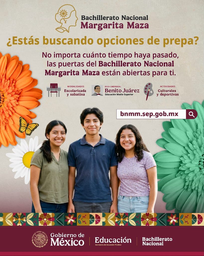 BACHILLERATO NACIONAL MARGARITA MAZA, UNA OPCIÓN PARA CONTINUAR CON LOS ESTUDIOS DE PREPARATORIA
