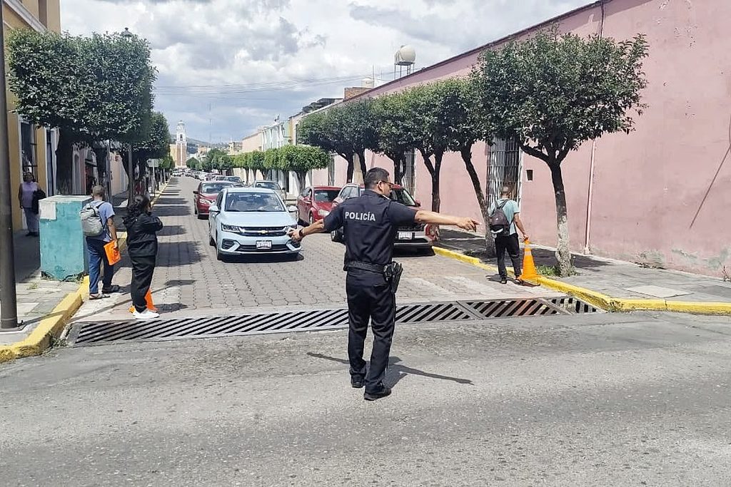 POLICÍA MUNICIPAL BRINDA APOYO VIAL DURANTE MANIFESTACIÓN DE NORMALISTAS