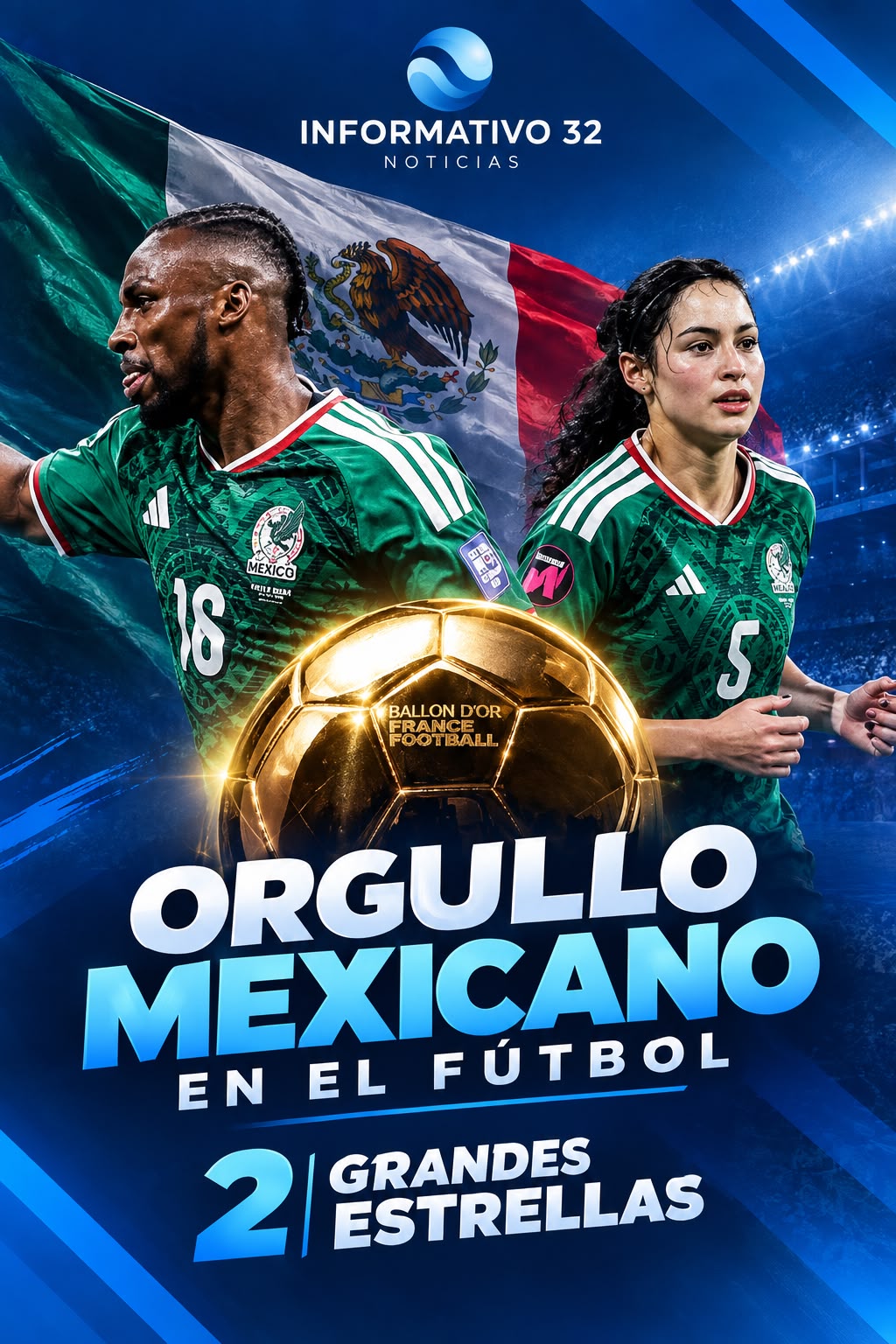 ¡MÉXICO SE METE ENTRE LOS GRANDES! TRES NOMINACIONES AL BALÓN DE ORO SACUDEN AL FUTBOL NACIONAL