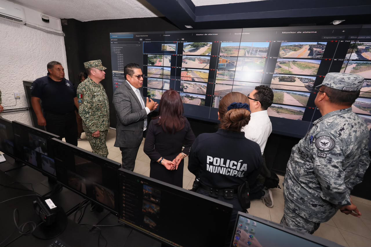 INAUGURA GOBERNADORA C2 EN HUACTZINCO; RED ESTATAL DE VIDEOVIGILANCIA AVANZA HACIA LOS 60 MUNICIPIOS.