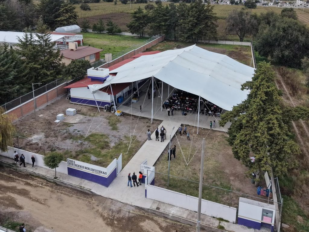 INAUGURA GOBERNADORA NUEVO PLANTEL DEL CEBES 19 EN HUAMANTLA.