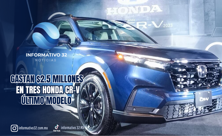¡LUJO SOBRE RUEDAS EN EL TJA! GASTAN CASI $2.5 MILLONES EN TRES HONDA CR-V ÚLTIMO MODELO