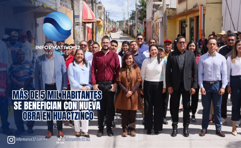 MÁS DE 5 MIL HABITANTES SE BENEFICIAN CON NUEVA OBRA EN HUACTZINCO
